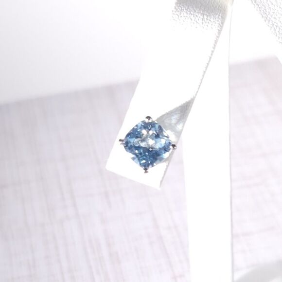 Sky Blue Topaz Post Earrings 7.5 cttw - Picture 5 of 7